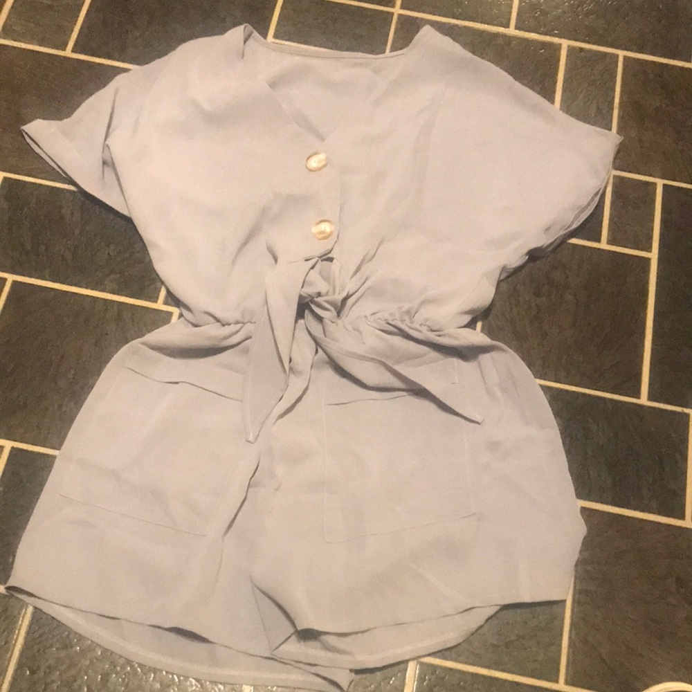 Super cute shorts romper.